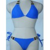 Elegant Blue Triangle Padded Bikini M5393