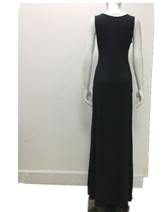 Black sexy open the evening dress m88018