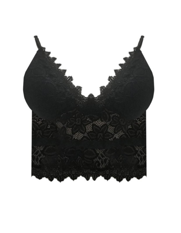 Lady Sexy Lingerie Lace Strap Crop Tops m8372