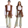 Indian Adult Couple Costume Tribe Princess Hip Hop Fringe Cosplay SM3348
