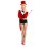 red Long-sleeved magical costume m4659
