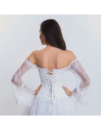 Long Sleeve Lace Corset M1418A