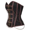 Brown Deluxe Chaining Steel Boned Corset m1384
