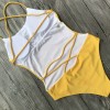 Sexy Solid Bandage One Piece Monokini Swimsuit m18031