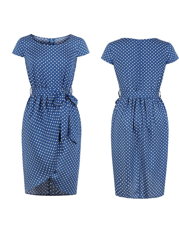Leopard Print Elegant Dress M30398