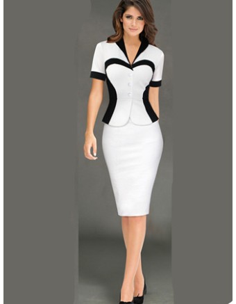 Beautiful Women V Neck Sexy profesional Dress M30212
