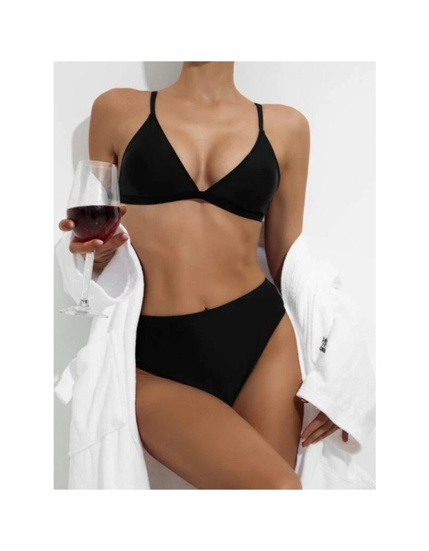Sexy Swim Bikini Set Condole Belt High Waist Three Piece Swimsuits S211