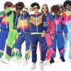 Halloween Couple Set Retro Costume 70's Disco Hippie Dance Cosplay Disco MS5580-5587