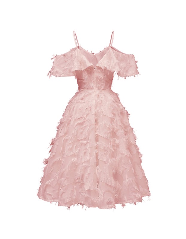 Fringed Ruffle Women Summer Ladies Evening Party Retro Cocktail Dresses CD1704