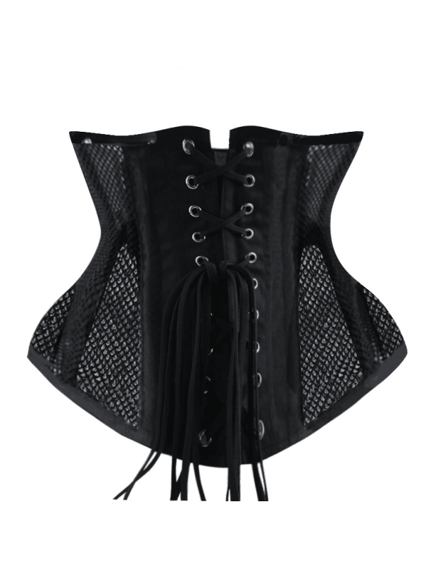 Retro Mesh Shapewear Waist Lace Abdominal Retraction Breathable Corset WK1150