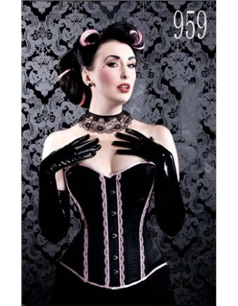black sexy corset m1819