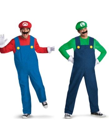 Men Deluxe Mario Costume M4939a