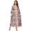 African Design Print Mesh Muslim Clothing Elegant Floral Women Party Dress 21275