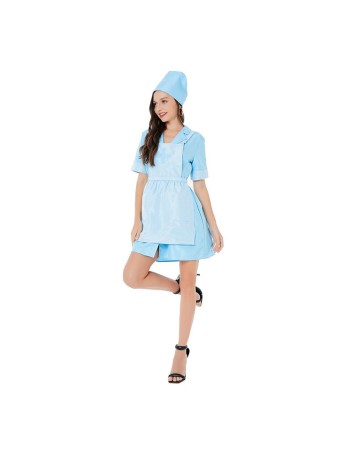 Cosplay Nurse Bathrobe Style Hot Short Costume Carnival Party Dress Role SL3372