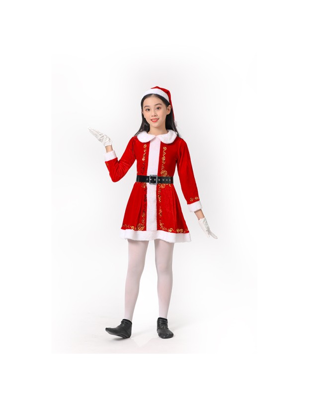 Children's Costumes Santa Claus Dresses Up In Party Christmas Cosplay Costumes SM6060 SM059