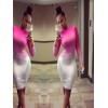 Women Fashion Sexy Bodycon Clubwear Midi Dress M2330