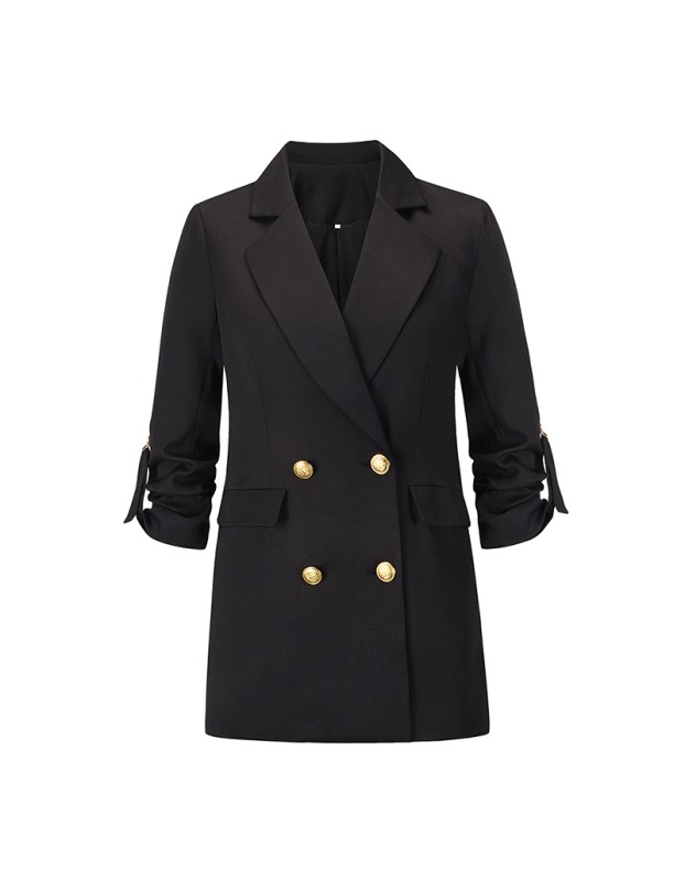 Formal Suits Casual Loose Fashion Womens Mid-Length Arket Blazer LQ162