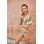 Green Leaf Printed Sexy Off Shoulder Two-pieces Swimsuit M11846