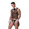 Uniform Tuxedo Sexy Lingerie Set Mesh Men Underwear M20190
