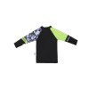 Boys' Swimsuit Black Swimsuit Long-Sleeved Children's Two-Piece Swimsuit KF208