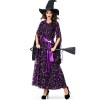 Print Funny Magic Broom Witch Cosplay Costume Wizard Jumpsuit Halloween M40768