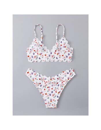 Floral Print Latest Fashion Sexy Ladies Bikini Plus Size Sswimsuits A2212