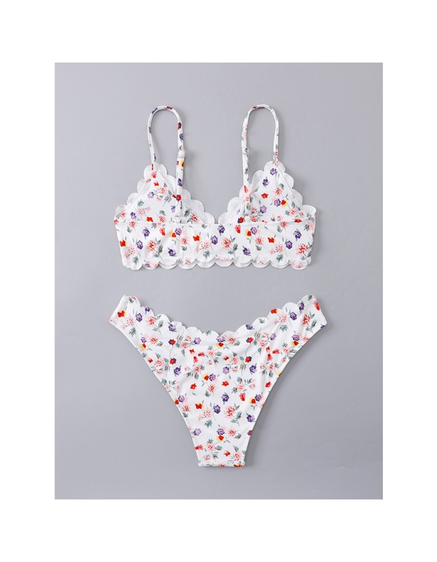 Floral Print Latest Fashion Sexy Ladies Bikini Plus Size Sswimsuits A2212