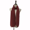 Muslim Style Scarfs Hijabs Monochrome Headscarf Silk Scarf For Women 006