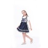Traditional Oktoberfest Costume Munich Beer Dress Black And White Paid Dress MS4122