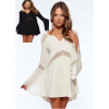 Bell Sleeves Hollow-out White Beach Tunic M5322