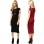 Hot Women Solid Sexy Short Sleeve Midi Pencil Dress M30224