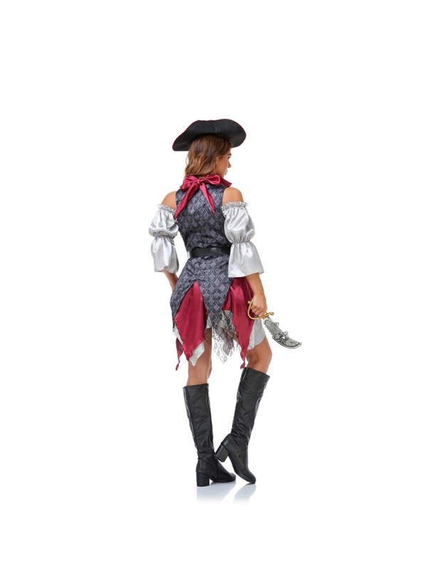 The Curse Black Pearl Cosplay Adult Female Pirate Costume DL2032