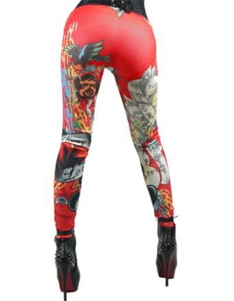 Seamless Tattoo Leggings trousers FG001R