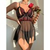 New Lace Sleepwear Sexy Women's Camisole Mesh Nightdress Sex Suit YSF2063