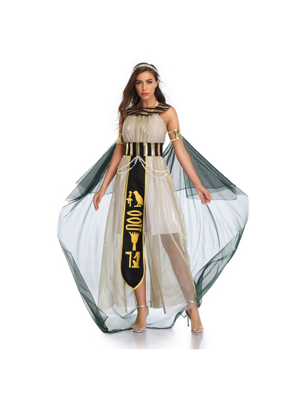 Halloween Cosplay Egyptian Pharaoh Cleopatra Greek Goddess Performance Costume SM3346 3347