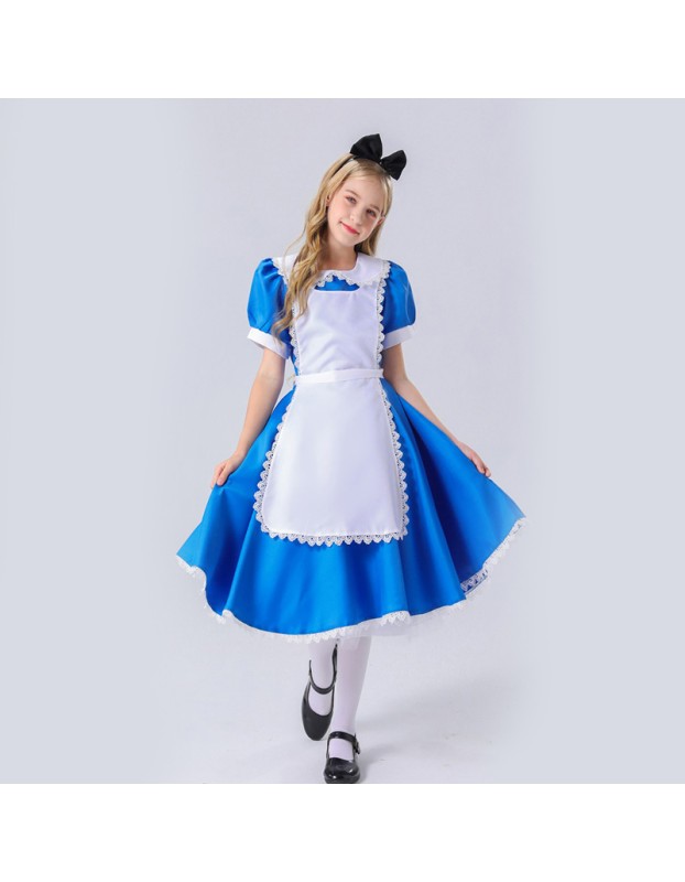Maid Costume Halloween Children Alice In Wonderland Costume Cosplay YM5612