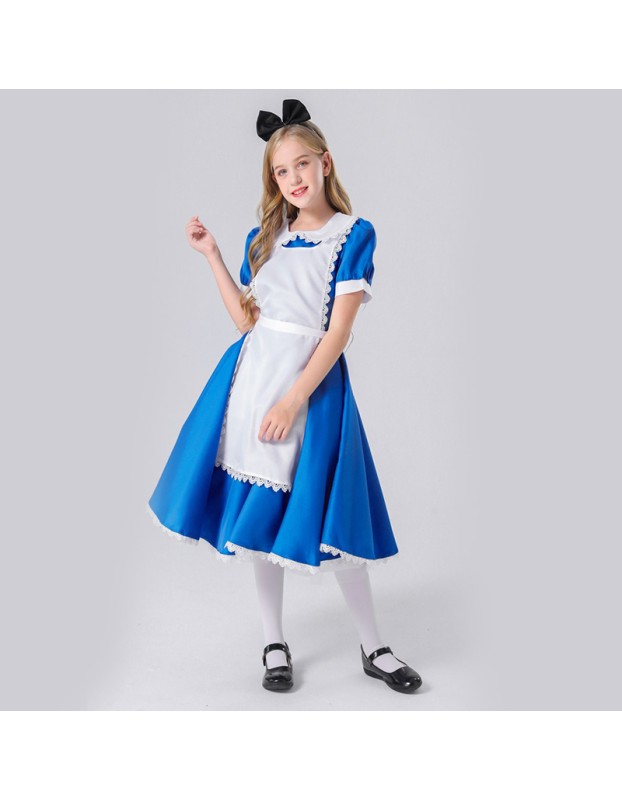 Maid Costume Halloween Children Alice In Wonderland Costume Cosplay YM5612