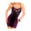 purple fold elegant dress M3355
