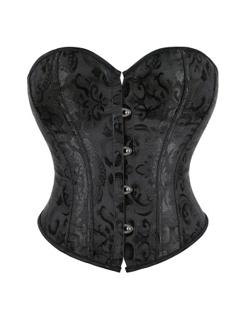 Plus Size S-6XL Sexy Strapless Tube Tops Women Overbust Jacquard Bustiers Waist Corset