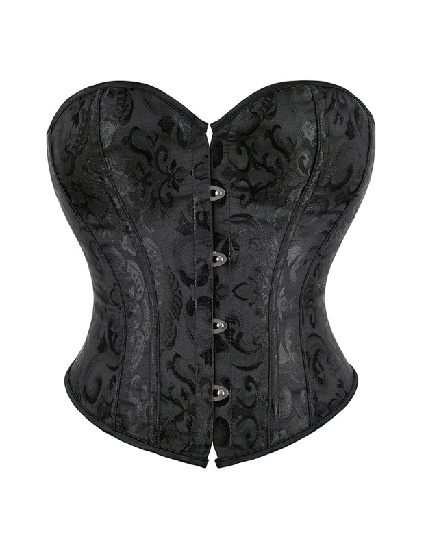 Plus Size S-6XL Sexy Strapless Tube Tops Women Overbust Jacquard Bustiers Waist Corset