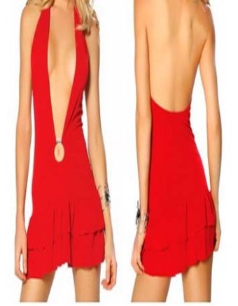 sexy red babydoll dress M3163c