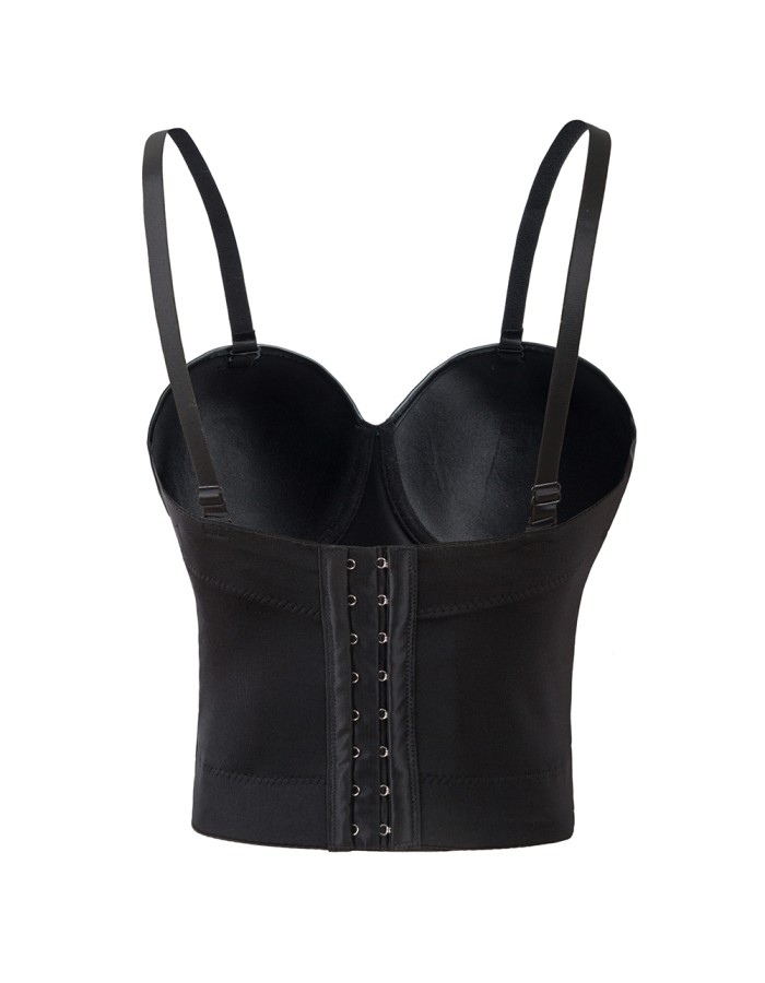 Gothic Steampunk Leather Push Up Bra Tops M7324