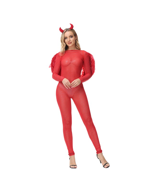 Witch Demon Costume Red Devil Cosplay MS5001