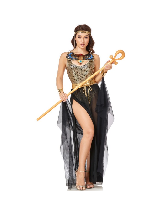 Halloween Cleopatra Women Ancient Greek Egyptian Goddess Party Costume SM20279