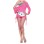 pink partywear fashion babydoll M3346