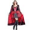 Women Witch Cosplay Vampire Zombie Costume Red Demon Dress YM40524