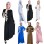 Moslem Women Dress Scarf Party Evening Elegance Plus Size Lace Waist Dress 20373