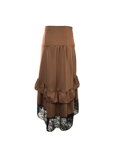 Asymmetric Vintage Victorian Skirts Plus Size M31706