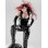 Fashion Gothic WetLook Faux Leather Vinyl Clubwear  M7204