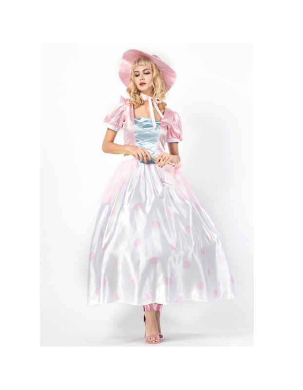 Movie Toy Story Bo Peep Cosplay Costume Pink Princess Dress M40600